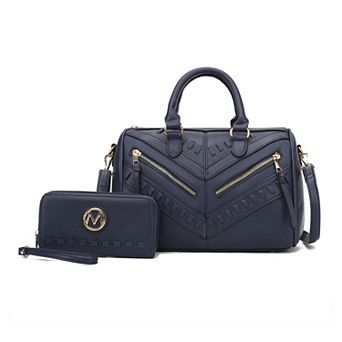Mkf Collection Lara Women’s Satchel With Wallet By Mia K- 2 pc