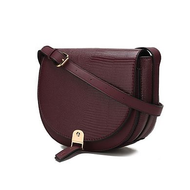 Mkf Collection Adalyn Snake Embossed Women’s Shoulder Bag By Mia K