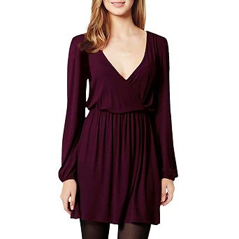 Leadingstar Women's V-neck A-line Casual Party Mini Dress