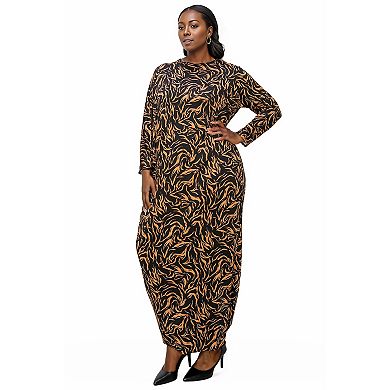 Plus Size Jessica Asymmetrical Maxi Dress