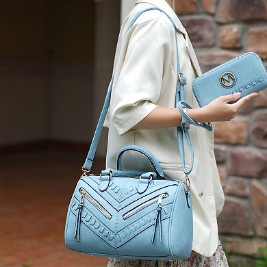 Mkf Collection Lara Women’s Satchel With Wallet By Mia K- 2 Pieces