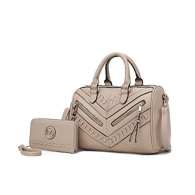 Mkf Collection Lara Women’s Satchel With Wallet By Mia K- 2 Pieces