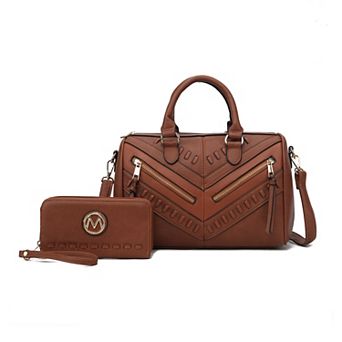 Mkf Collection Lara Women’s Satchel With Wallet By Mia K- 2 pc