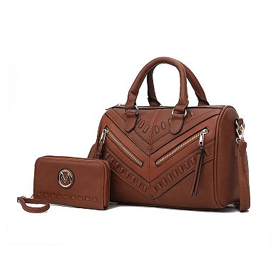 Mkf Collection Lara Women’s Satchel With Wallet By Mia K- 2 Pieces