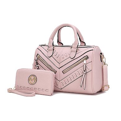 Mkf Collection Lara Women’s Satchel With Wallet By Mia K- 2 Pieces