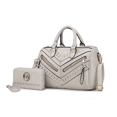 Mkf Collection Lara Women’s Satchel With Wallet By Mia K- 2 Pieces