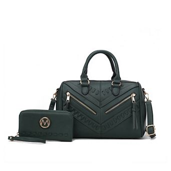 Mkf Collection Lara Women’s Satchel With Wallet By Mia K- 2 pc