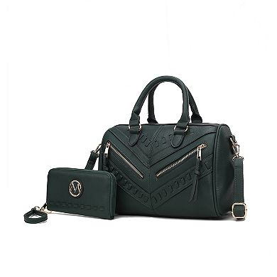 Mkf Collection Lara Women’s Satchel With Wallet By Mia K- 2 Pieces