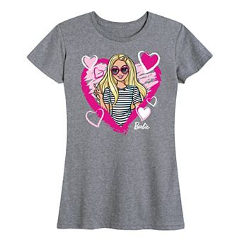 Women's Barbie® Sketchy Hearts Graphic Tee
