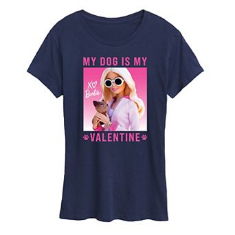 Women's Barbie® My Dog Is My Valentine Graphic Tee