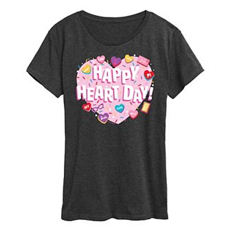 Women's Barbie® Happy Heart Day Graphic Tee