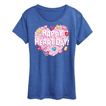 Women's Barbie® Happy Heart Day Graphic Tee
