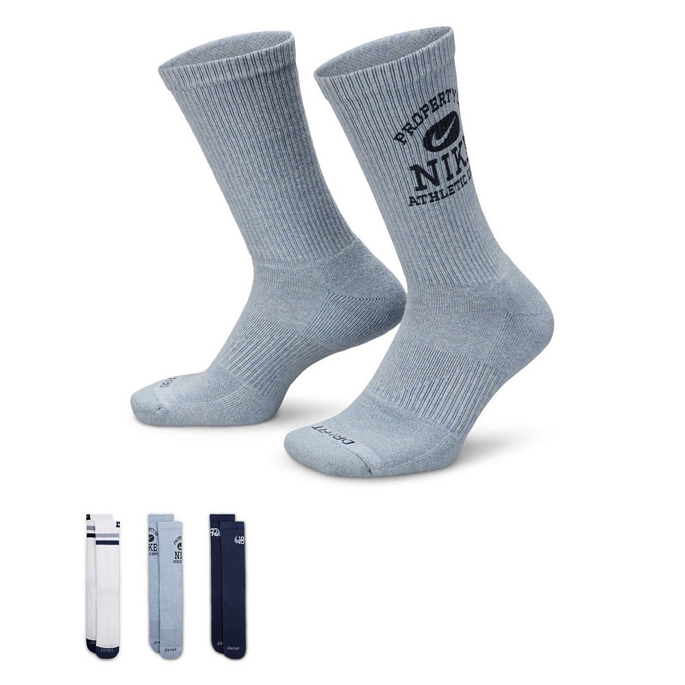 nike 3 pack cushioned crew socks