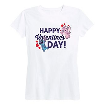 Disney's Lilo & Stitch Women's Valentine's Day Graphic Tee