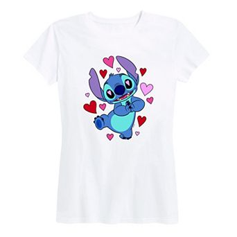 Disney's Lilo & Stitch Women's Heart Eyes Graphic Tee