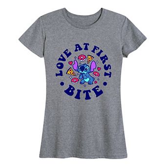 Disney's Lilo & Stitch Women's Love At First Bite Graphic Tee