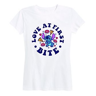 Disney's Lilo & Stitch Women's Love At First Bite Graphic Tee