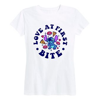 Disney's Lilo & Stitch Women's Love At First Bite Graphic Tee