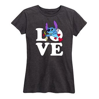 Disney's Lilo & Stitch Women's Love Cupid Graphic Tee