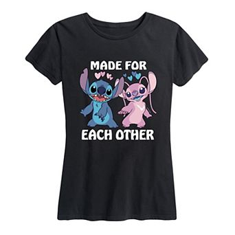 Disney's Lilo & Stitch Women's Made For Each Other Graphic Tee