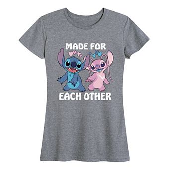 Disney's Lilo & Stitch Women's Made For Each Other Graphic Tee