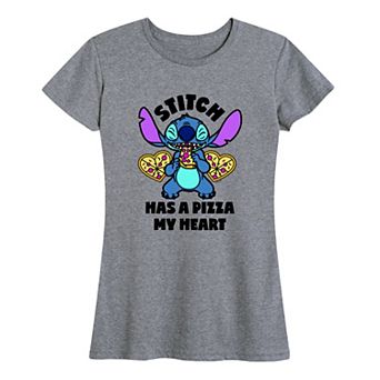 Disney's Lilo & Stitch Women's Pizza My Heart Graphic Tee