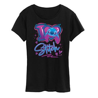 Disney's Lilo & Stitch Women's I Love Stitch Graphic Tee