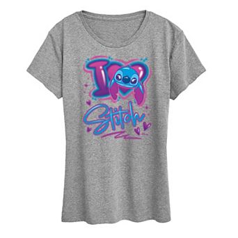 Disney's Lilo & Stitch Women's I Love Stitch Graphic Tee