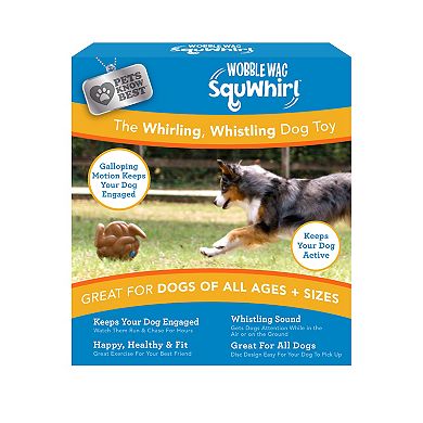 Pet Knows Best Wobble Wag SquWhirl Whistling Dog Toy