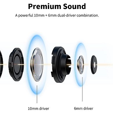 Edifier W240TN Active Noise Cancellation Earbuds - True Wireless Earbuds with Dual Dynamic Drivers