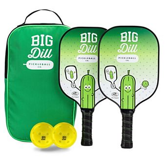 Original Carbon Fiber Pickleball Paddles Set - 2 Paddles with Covers, 2 Pickleballs, & Bag