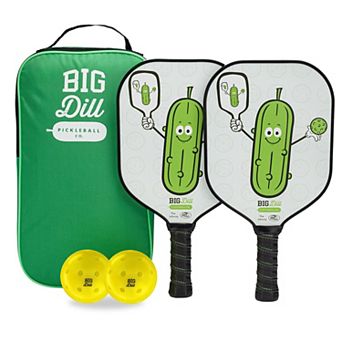 Infinity Fiberglass Pickleball Paddles Set - 2 Paddles with Covers, 2 Pickleballs, & Bag