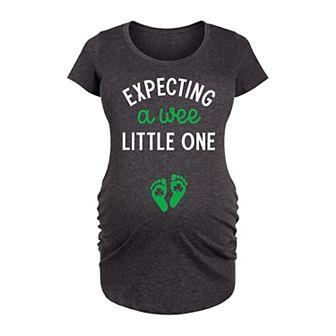 Maternity Expecting A Wee Little One Graphic Tee