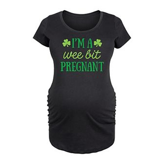 Maternity I'm A Wee Bit Pregnant Graphic Tee