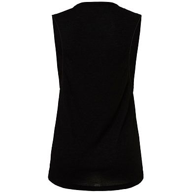 Bella Ladies/womens Flowy Scoop Muscle Tee / Sleeveless Vest Top