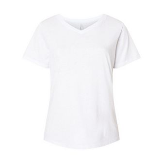 Lat Curvy Collection Women´s Fine Jersey V-neck Tee