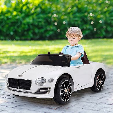 Aosom Kids Ride On Car 12v Licensed Bentley W/ Parent Remote Control，black
