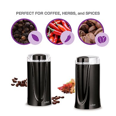 Salton Coffee, Spice & Herb Electric Grinder - Black