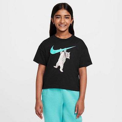 Girls 7 16 Nike Cat Graphic Tee