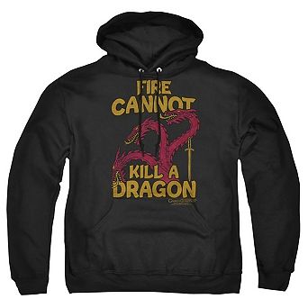 Game Of Thrones Dragons With Fire Adult Pull Over Hoodie