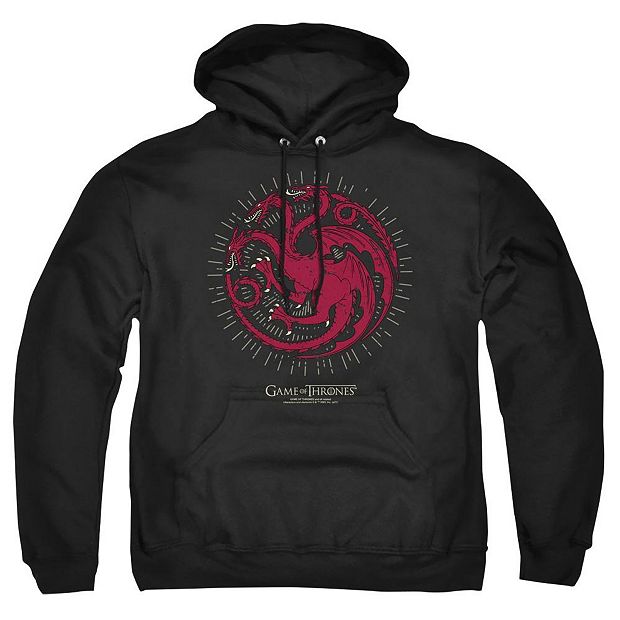 Game Of Thrones Targaryen Burst Sigil Adult Pull Over Hoodie