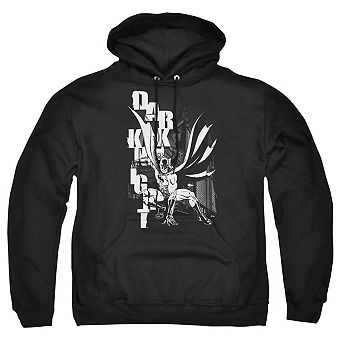 Batman Vertical Letters Adult Pull Over Hoodie