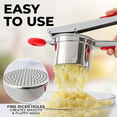Zulay Kitchen Large Stainless Steel Potato Ricer With Non-slip Handle