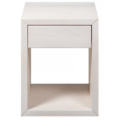 WOODEK Set of 2 Hardwood Nightstand with Open Shelf - Versatile Bedside Table for Bedroom