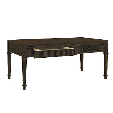 Martha Stewart Kenna Fluted 2-Drawer Coffee Table