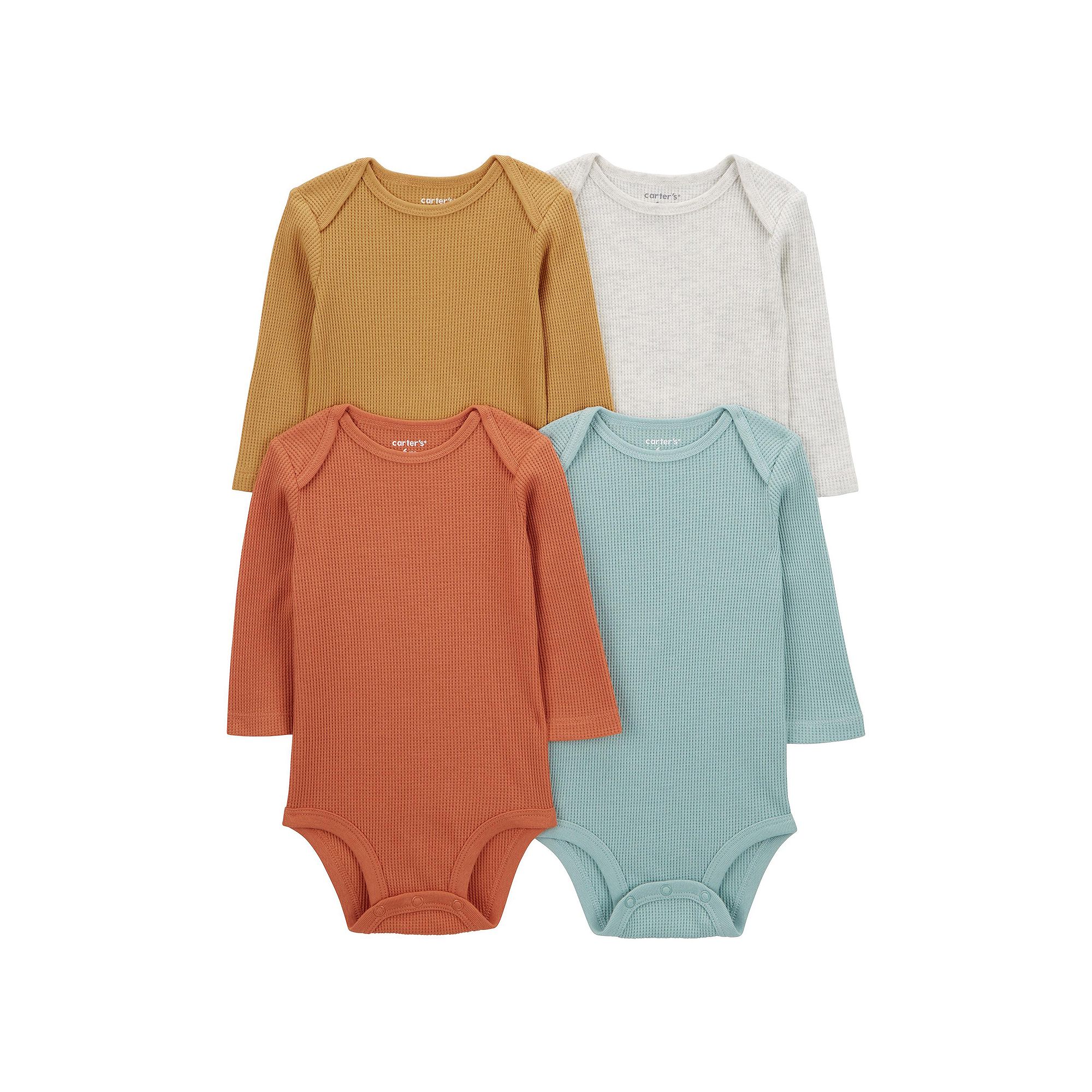 Baby Girl Carters 4-pk. Long Sleeve Bodysuit Set, Boys, Size: Newborn, Mu