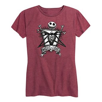 Disney's The Nightmare Before Christmas Women's Misfit Love Graphic Tee