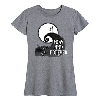 Disney's The Nightmare Before Christmas Women's Now And Forever Graphic Tee