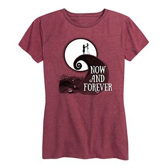 Disney's The Nightmare Before Christmas Women's Now And Forever Graphic Tee