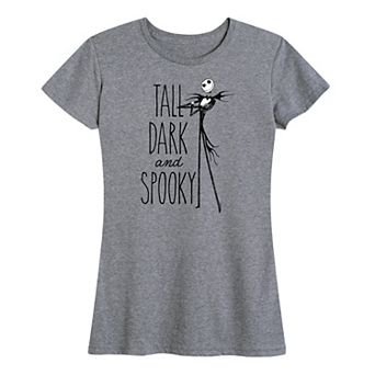 Disney's The Nightmare Before Christmas Women's Tall Dark And Spooky Graphic Tee